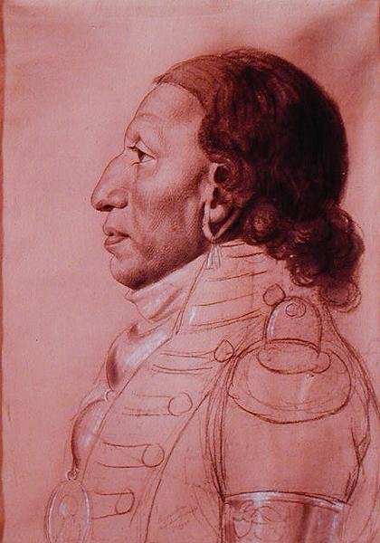 Payouska, chef for Great Osages af Charles Balthazar Julien Févret de Saint Mémin