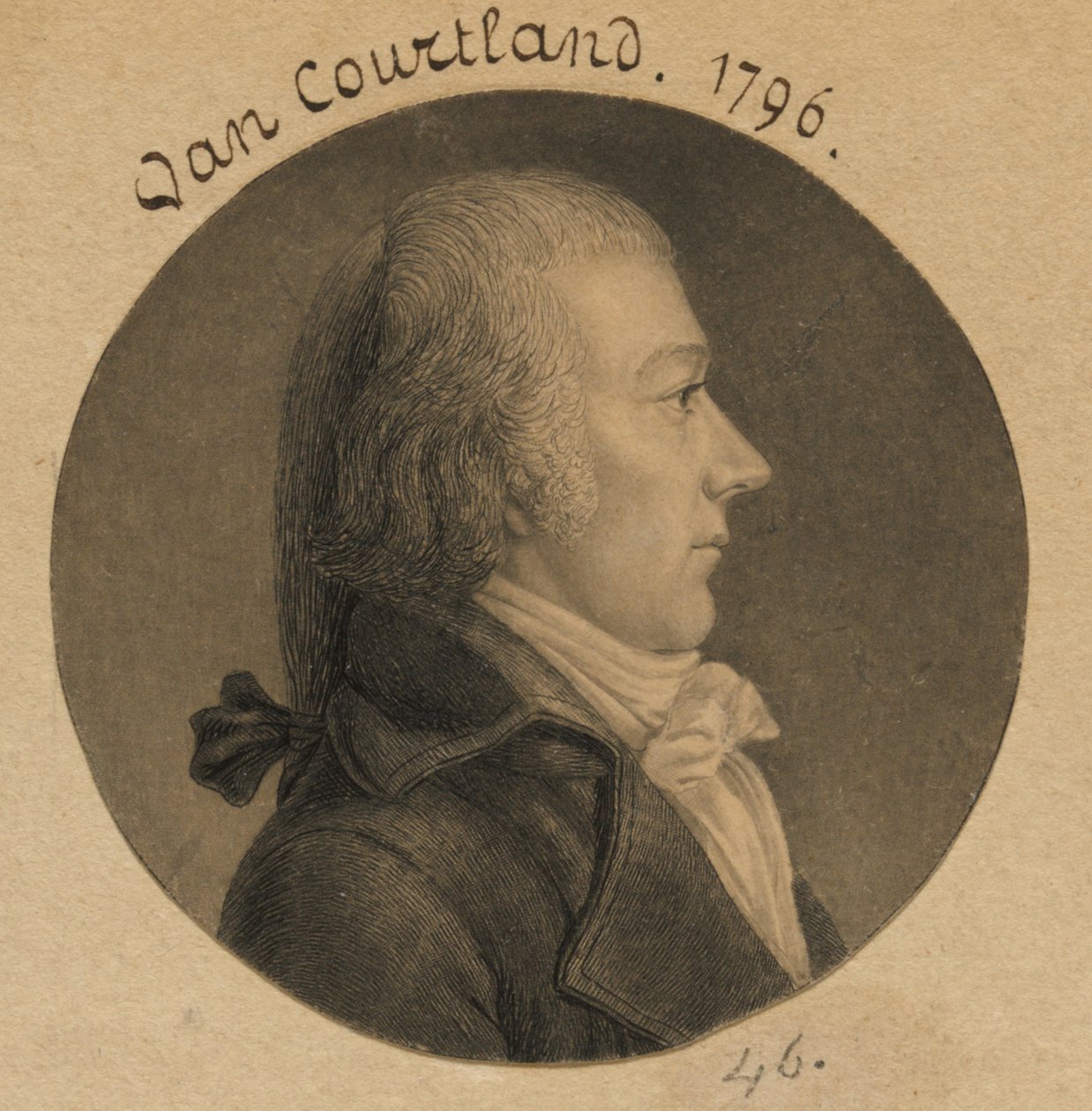 Pierre Van Cortlandt af Charles Balthazar Julien Févret de Saint-Mémin