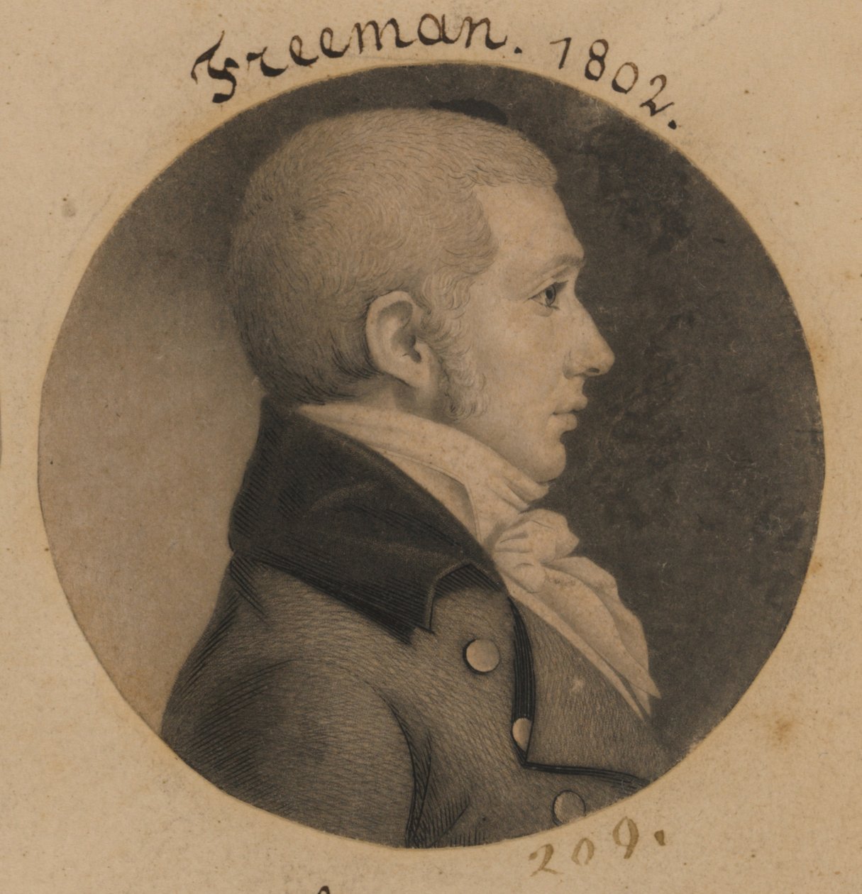 Muligvis James Freeman af Charles Balthazar Julien Févret de Saint-Mémin
