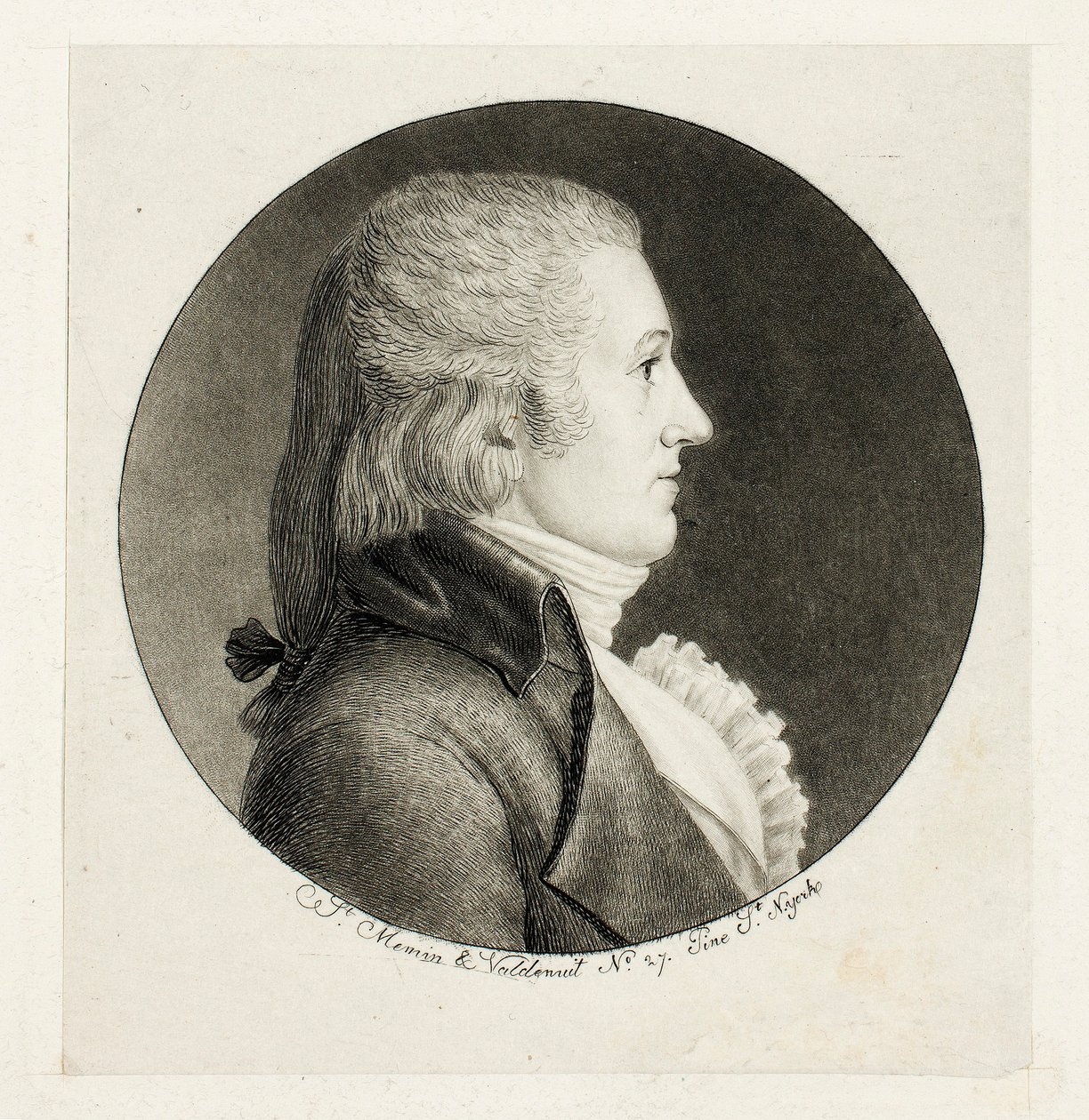 Profilportræt, Blake af Charles Balthazar Julien Févret de Saint-Mémin