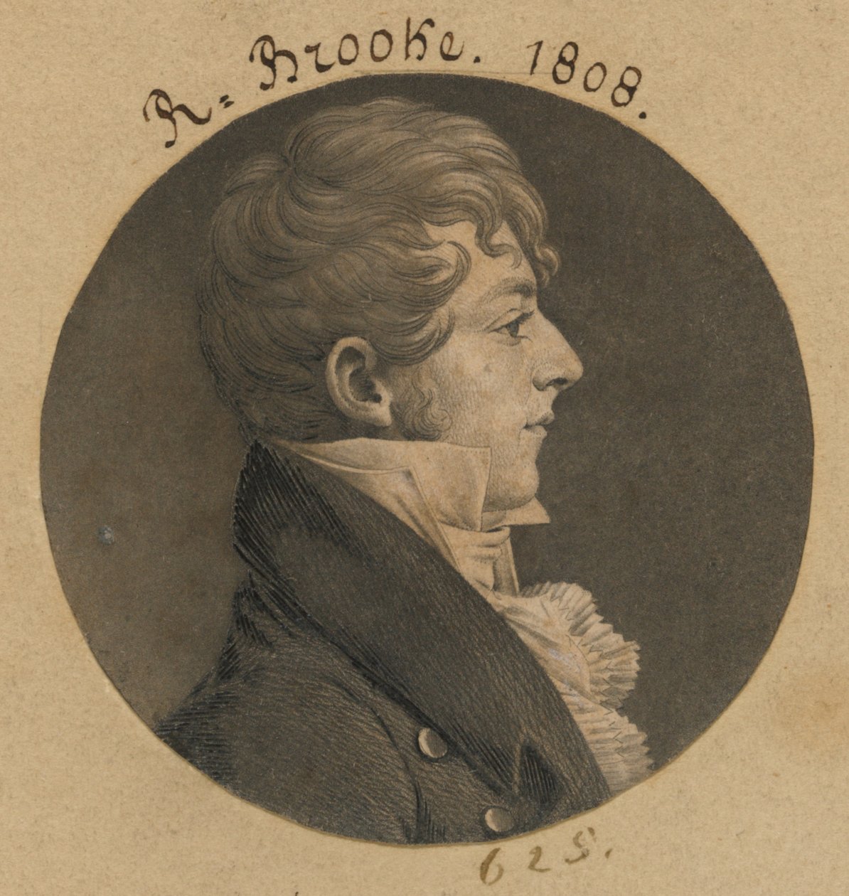 Richard Brooke af Charles Balthazar Julien Févret de Saint-Mémin