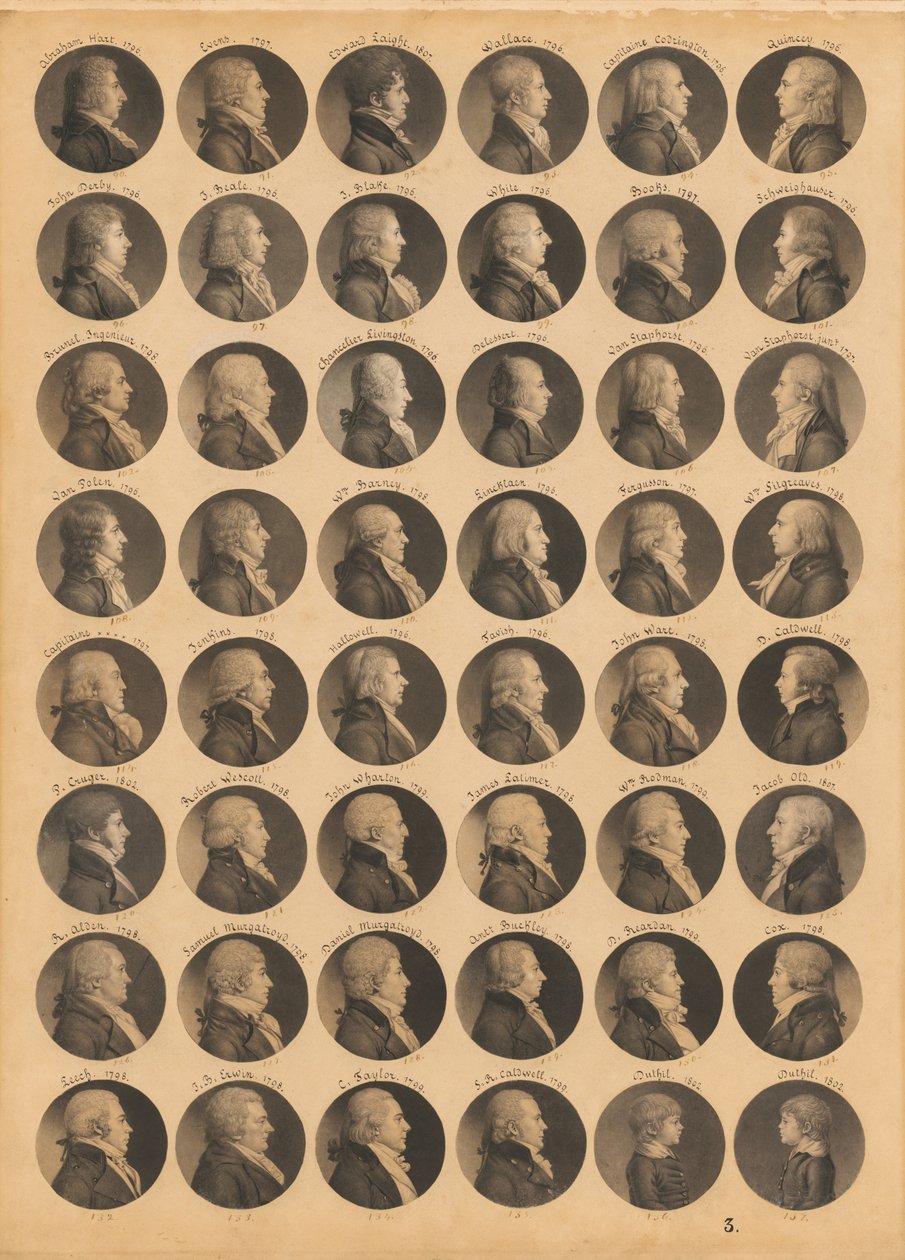 Saint-Mémin Folio 3 af Charles Balthazar Julien Févret de Saint-Mémin