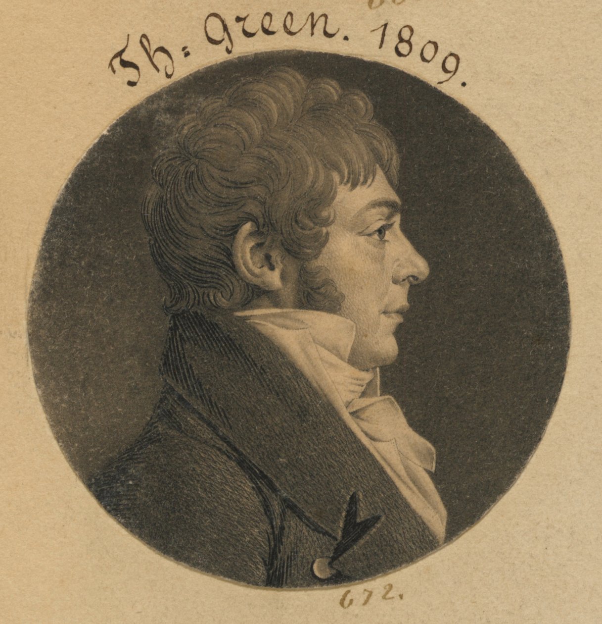 Thomas Green af Charles Balthazar Julien Févret de Saint-Mémin