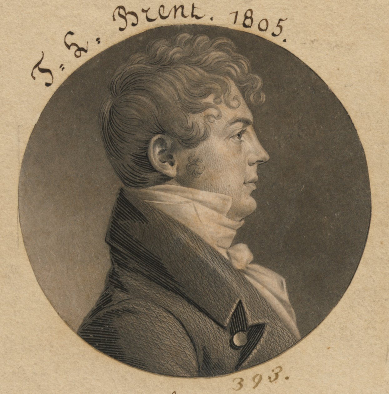 Thomas Ludwell Lee Brent af Charles Balthazar Julien Févret de Saint-Mémin