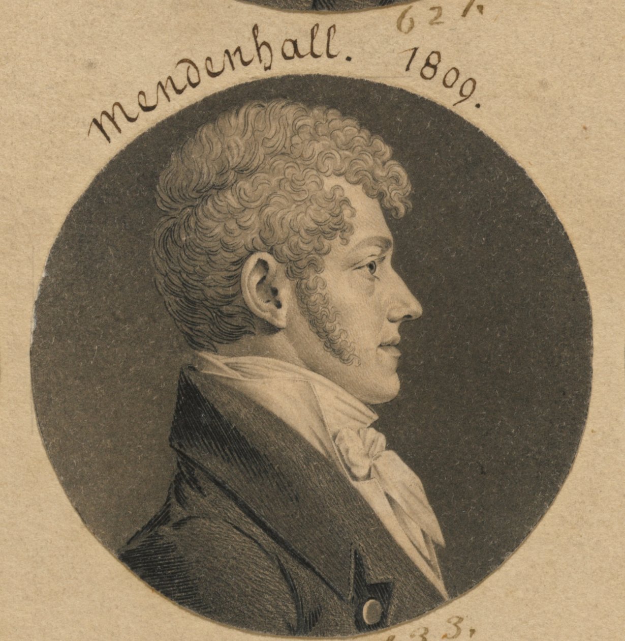 Thomas Mendenhall, Jr. af Charles Balthazar Julien Févret de Saint-Mémin
