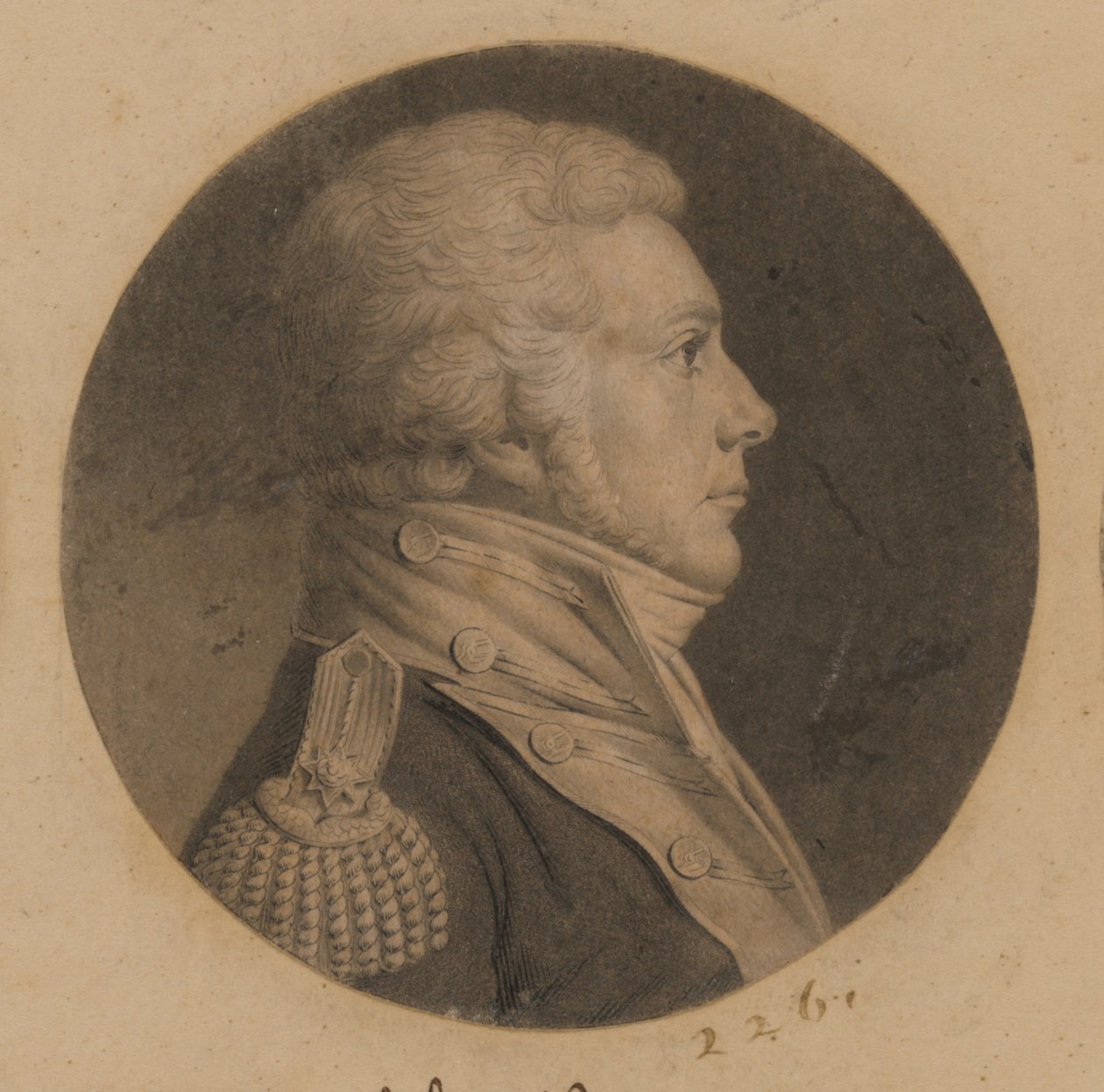 Uidentificeret mand af Charles Balthazar Julien Févret de Saint-Mémin