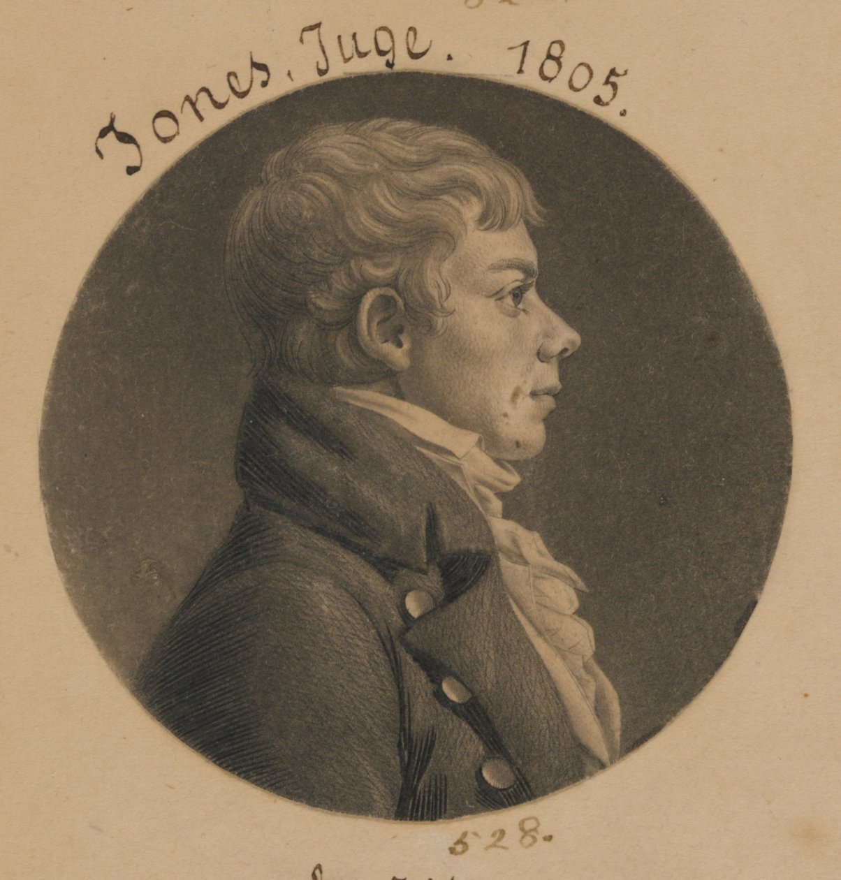 Walter Jones af Charles Balthazar Julien Févret de Saint-Mémin
