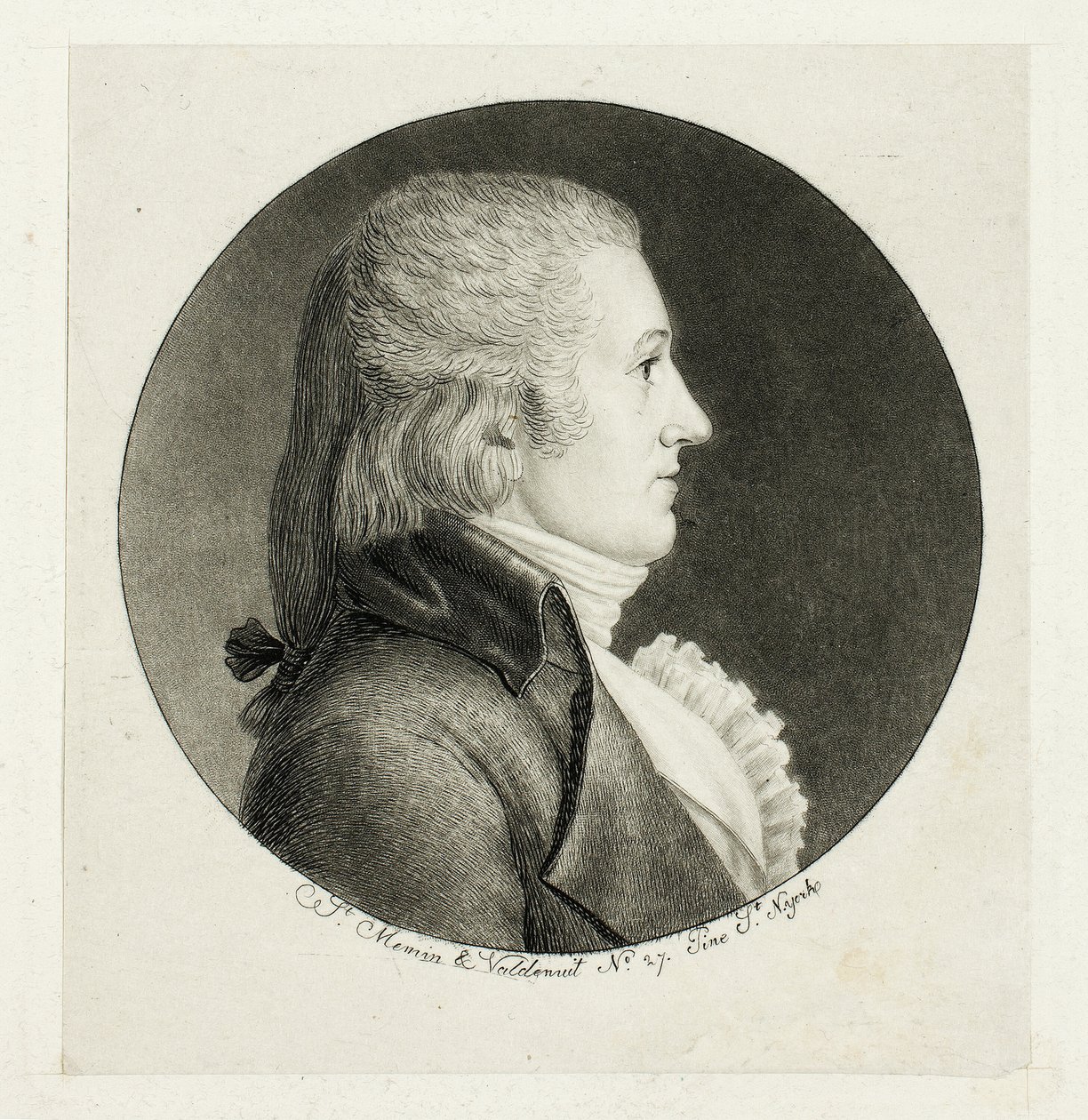 Profilportræt, Blake af Charles Balthazar Julien Févret de Saint Mémin