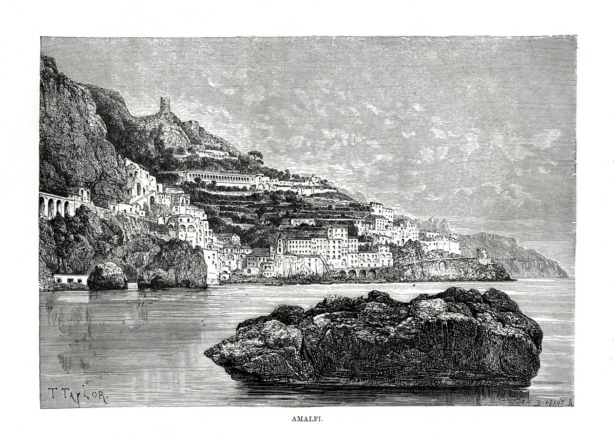 Amalfi, Italien, 1879 af Charles Barbant