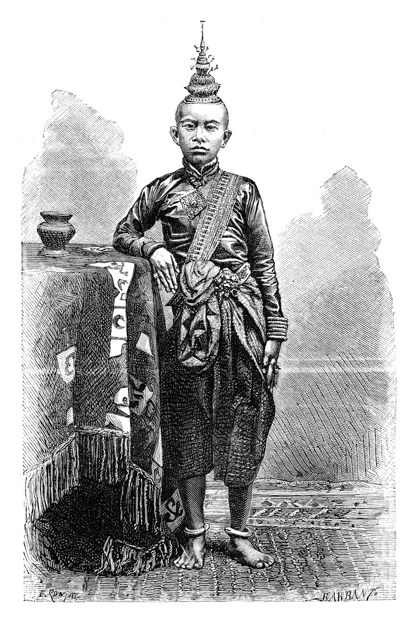 Cambojan, ældste søn af Narodom, 1895. af Charles Barbant