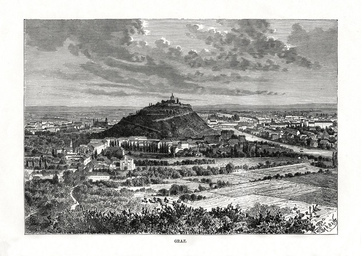 Graz, Østrig, 1879 af Charles Barbant