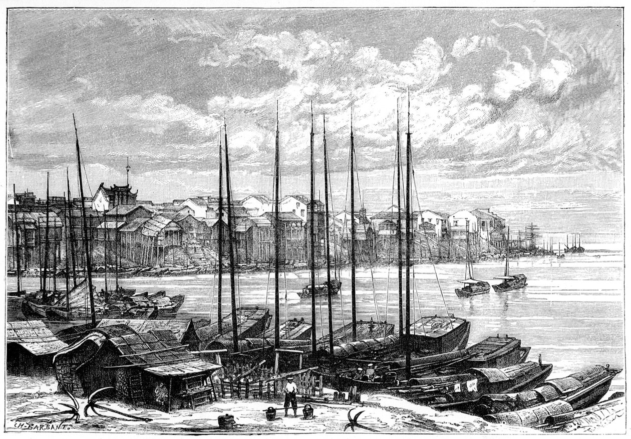 Wuhan, Kina, 1895. af Charles Barbant