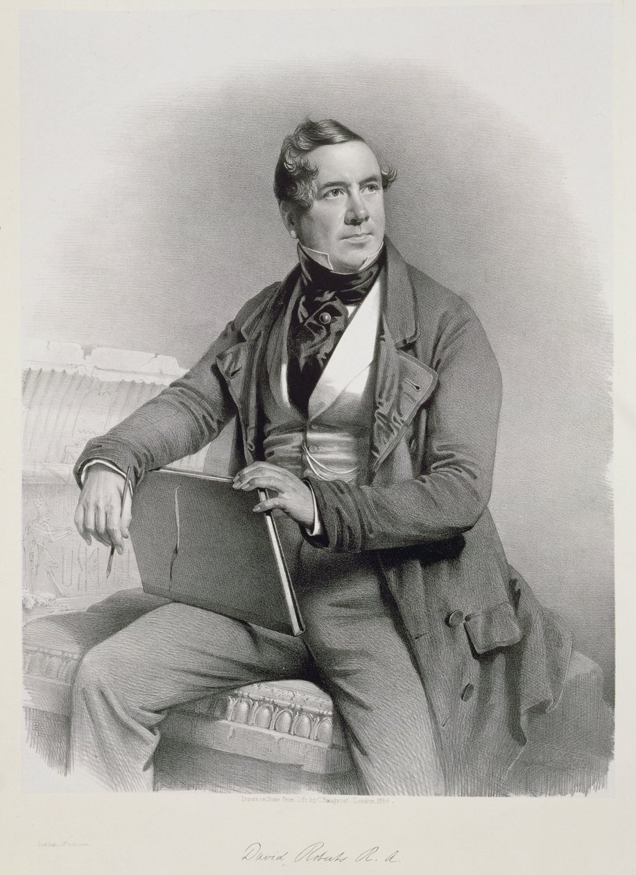 Portræt af David Roberts (1796-1864) frontispice til bind I af 
