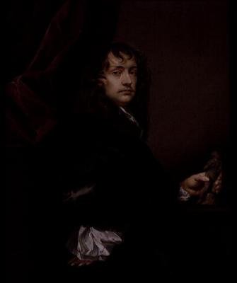 Portræt af Sir Peter Lely (1618-80), af Charles Beale