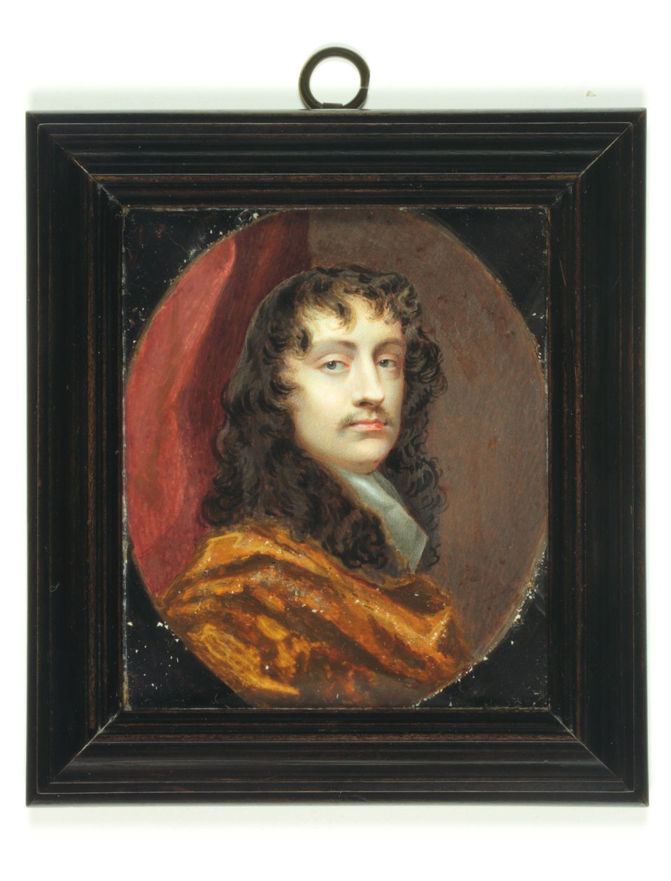 Sir Peter Lely (akvarel på elfenben) af Charles Beale