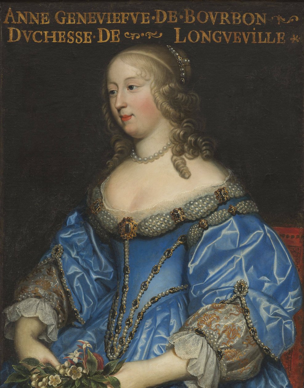 Anne-Geneviève de Bourbon-Condé 1619-1679, hertuginde af Longueville, midten af ​​det 17. af Charles Beaubrun