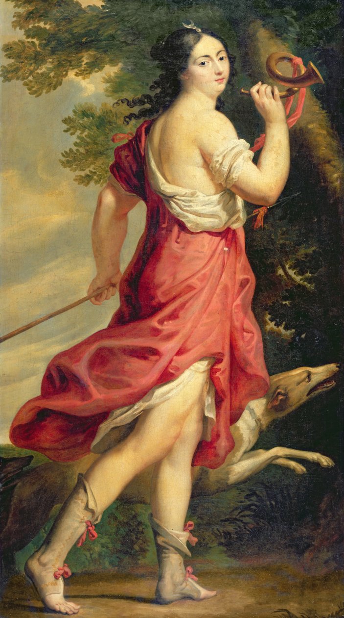 Madame de Montespan som Jægerinden Diana af Charles Beaubrun