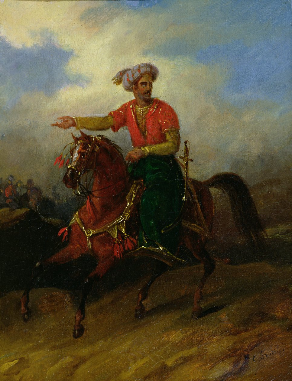 En osmanner til hest af Charles Bellier