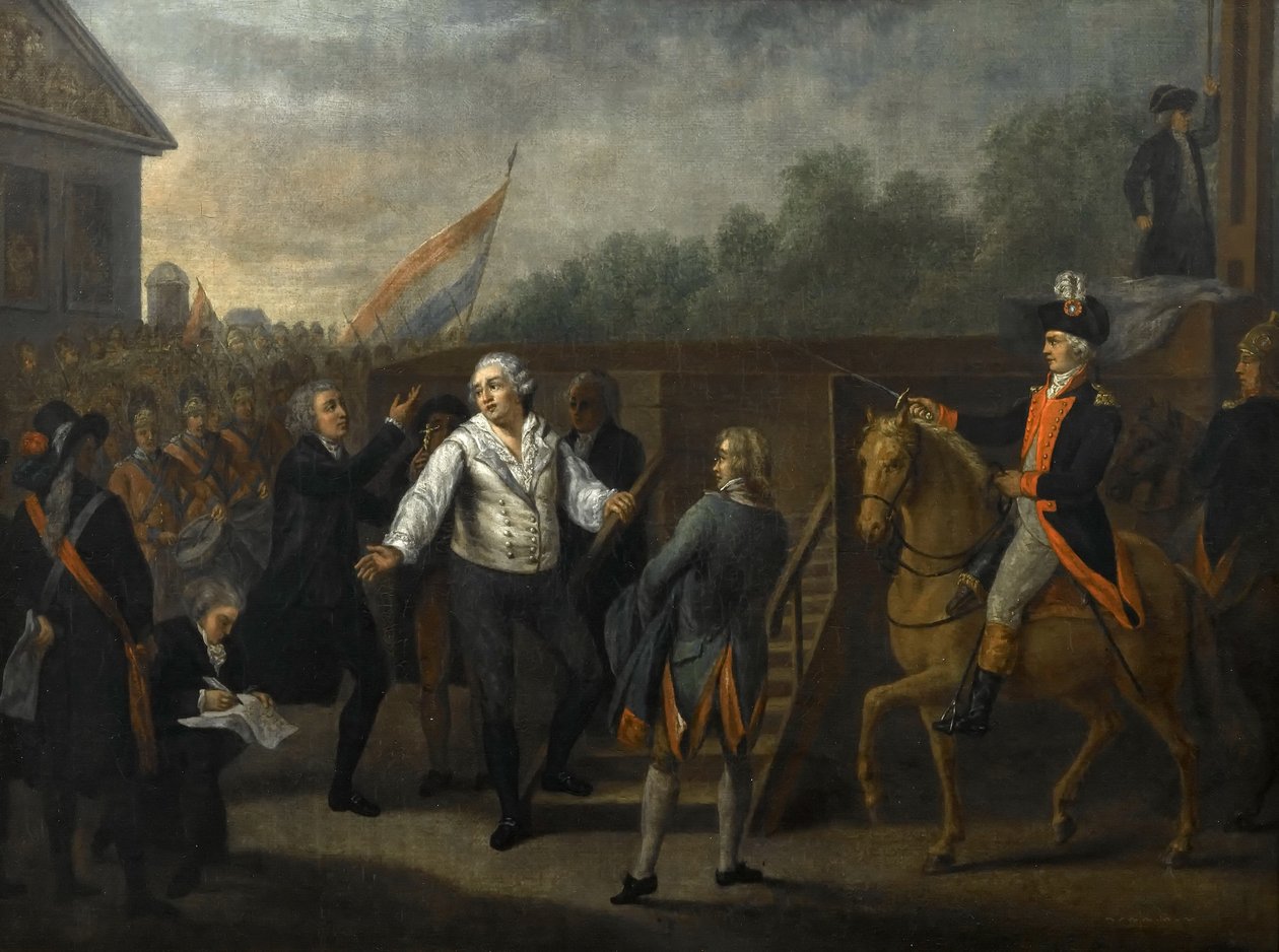 Ludvig XVI før stilladset af Charles Benazech