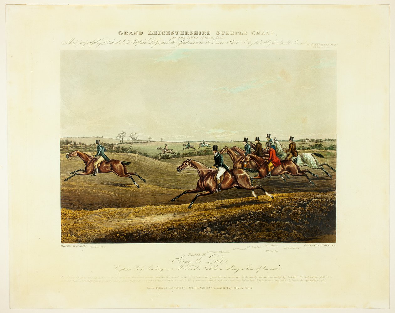 At sætte tempoet op, fra The Grand Steeplechase over Leicestershire af Charles Bentley