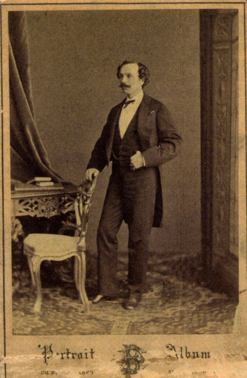 Marius Petipa, russisk balletdanser og koreograf, c1855 af Charles Bergamasco