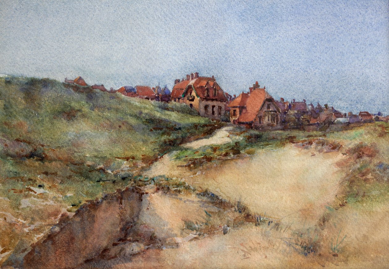Klitterne ved Le Touquet, ca. 1896 (akvarel) af Charles Bernier