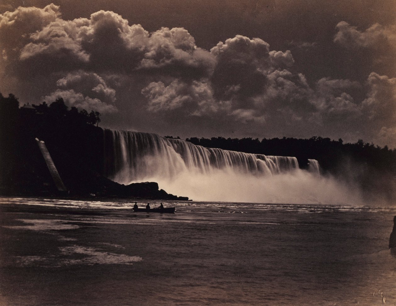 Niagara, med båd af Charles Bierstadt