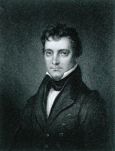 Josiah Stoddard Johnson (1784-1833) graveret af James Barton Longacre (1794-1869) (stik) af Charles Bird (after) King