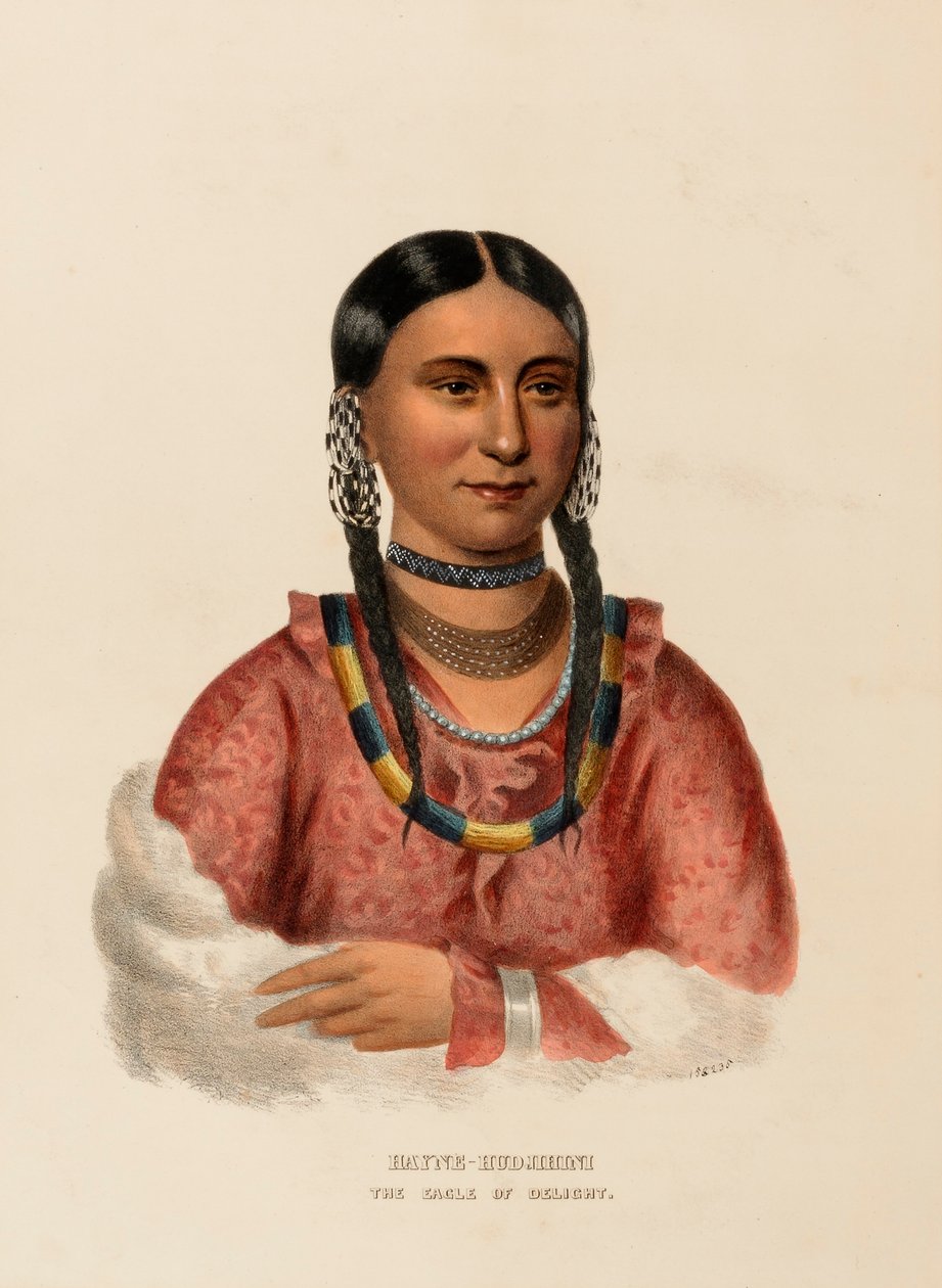 HAYNE-HUDJIHINI. THE EAGLE OF DELIGHT, fra History of the Indian Tribes of North America. af Charles Bird King