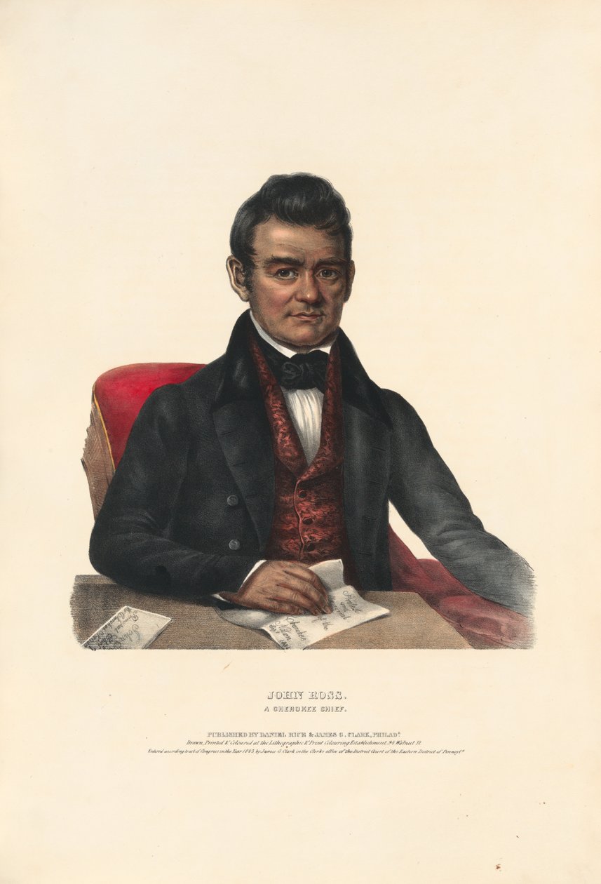 John Ross – en cherokee-høvding af Charles Bird King