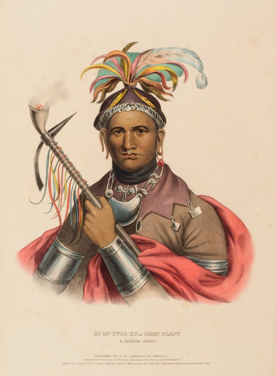 KI-ON-TWOG-KY, fra Historien om indianerstammerne i Nordamerika af Charles Bird King