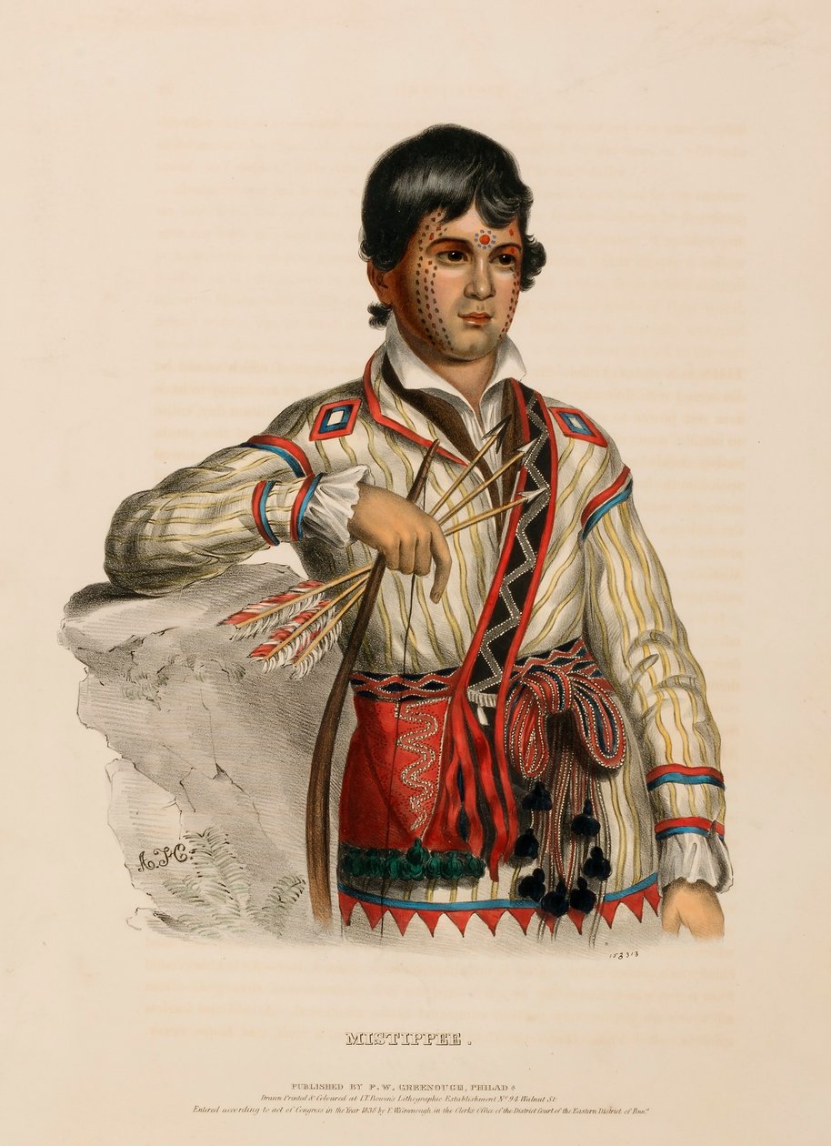 MISTIPPEE, fra Historien om indianerstammerne i Nordamerika af Charles Bird King
