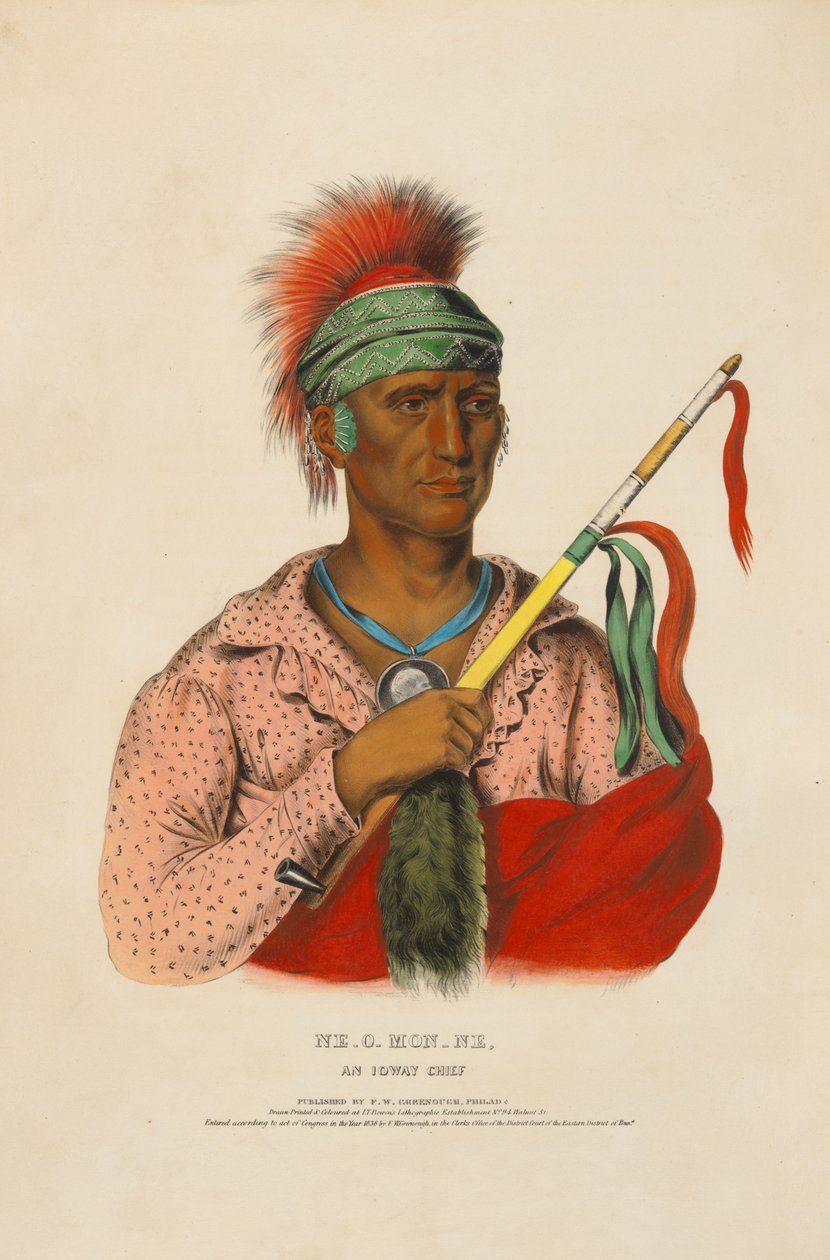 Ne-o-mon-ne - en iowayhøvding af Charles Bird King