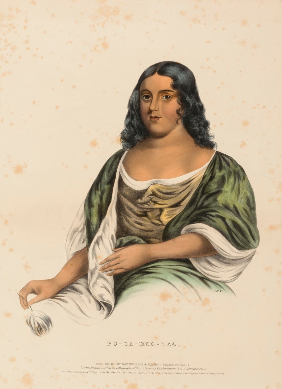 PO-CA-HON-TAS. af Charles Bird King