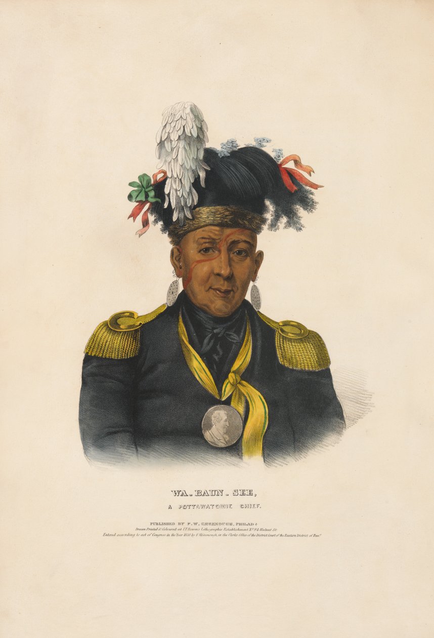 Wa-baun-see – en Pottawatomie-høvding af Charles Bird King