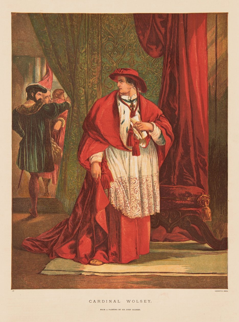 Kardinal Thomas Wolsey af Charles Blair & Leighton George Cargill (1826 95) (Leighton Bros) Leighton