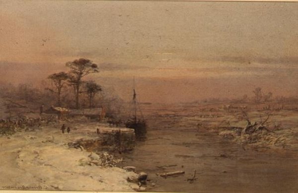 Vintereftermiddag, Warwick af Charles Branwhite