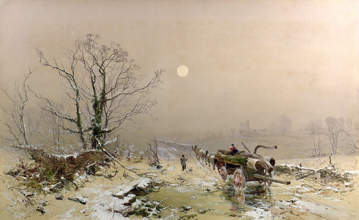 Vinterscene af Charles Branwhite