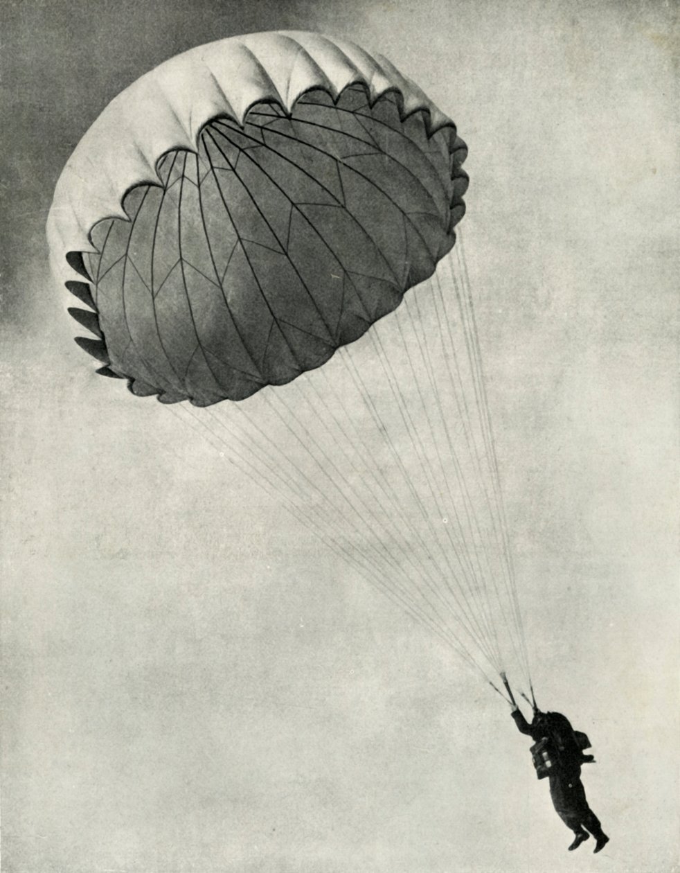Flyver ved hjælp af faldskærm under Anden Verdenskrig, 1941. af Charles Brown