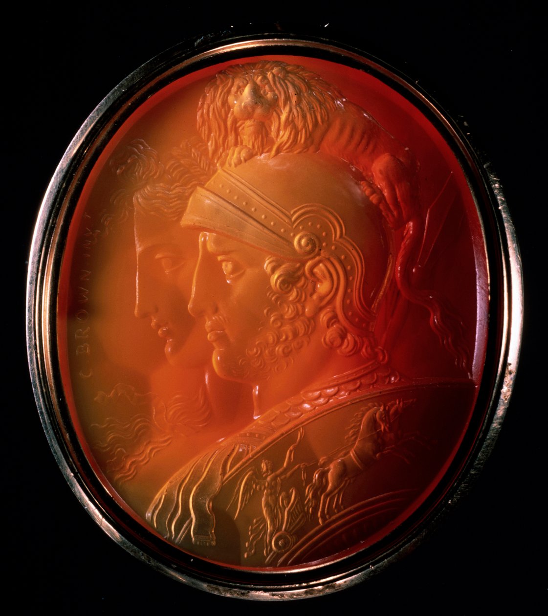 Cameo med Mars og Bellona, c1784 af Charles Brown