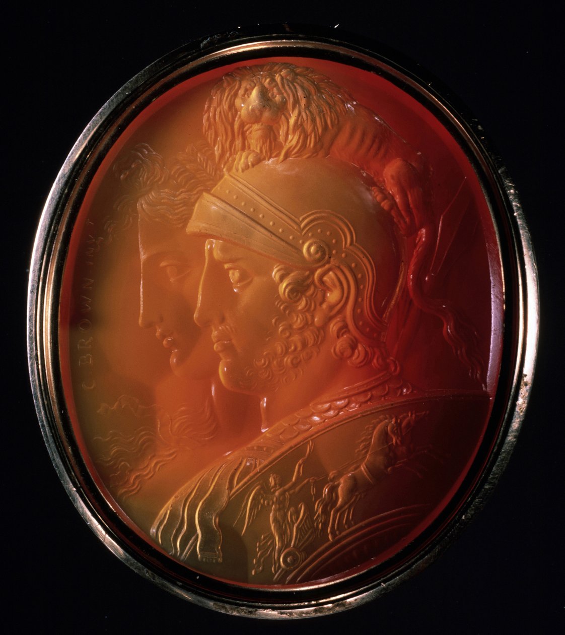 Cameo med Mars og Bellona, ca 1784 af Charles Brown