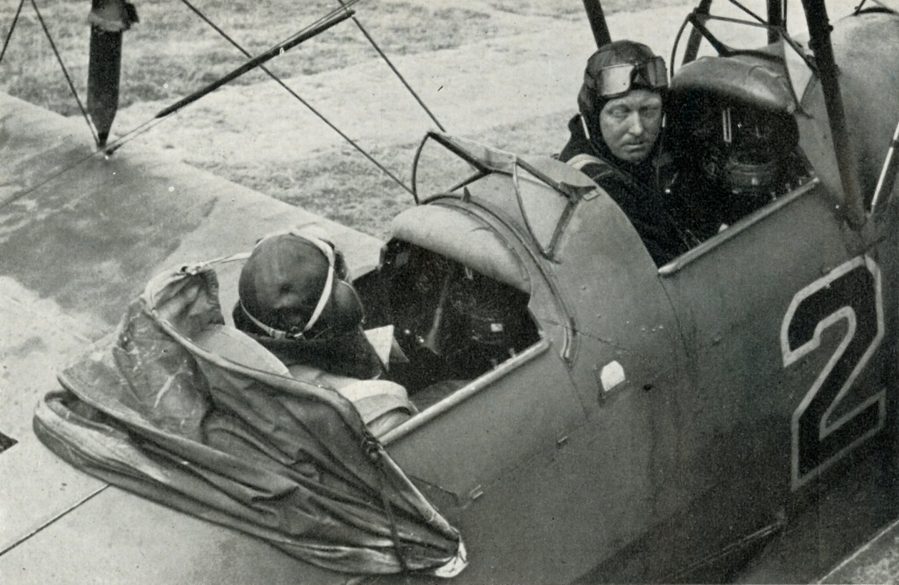 RAF-pilot lærer at flyve under Anden Verdenskrig, 1941. af Charles Brown