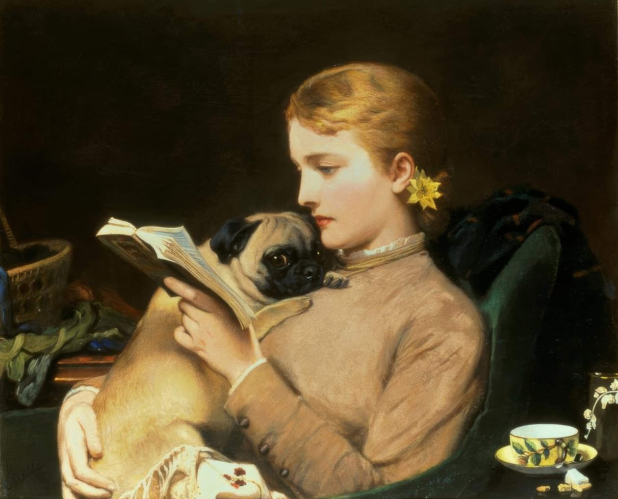 Blond og brunette af Charles Burton Barber