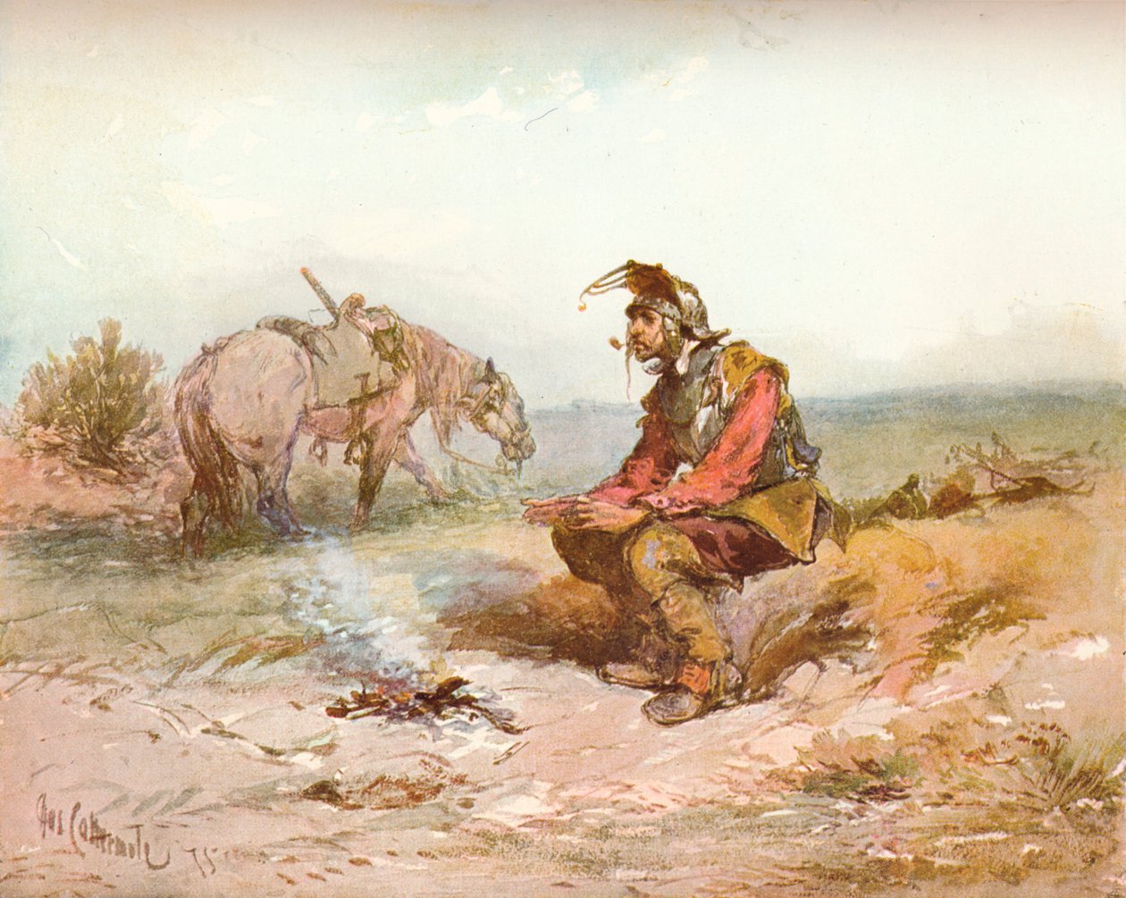 Langham Sketch: The Bivouac, c1885 af Charles Cattermole