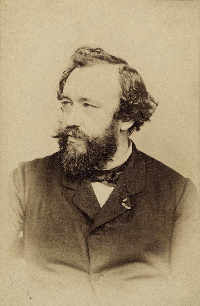 Portræt af Adolphe Sax 1814-1894, ca 1860. af Charles Clarkington
