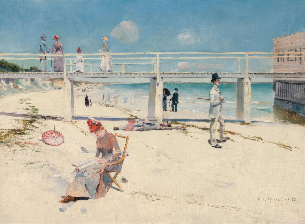 En ferie på Mentone af Charles Edward Conder
