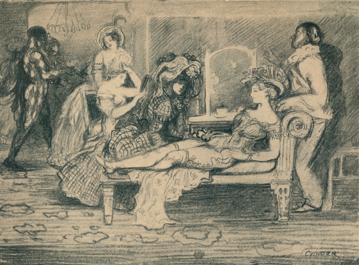 Det grønne rum, c1904, 1935. af Charles Edward Conder