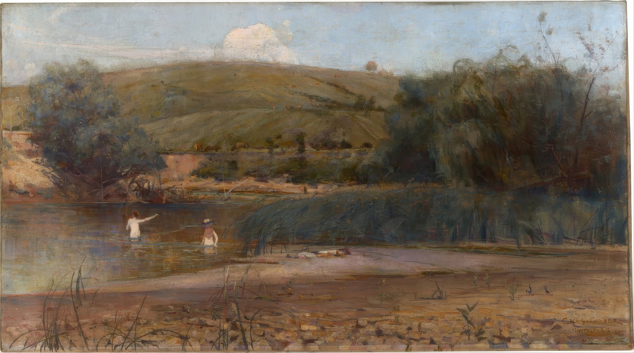 Yarra, Heidelberg af Charles Edward Conder