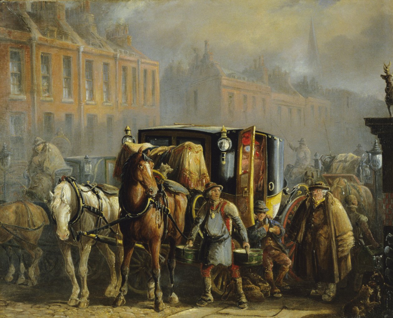 A London Cab (olie på lærred) (for par se 266153) af Charles Cooper Henderson