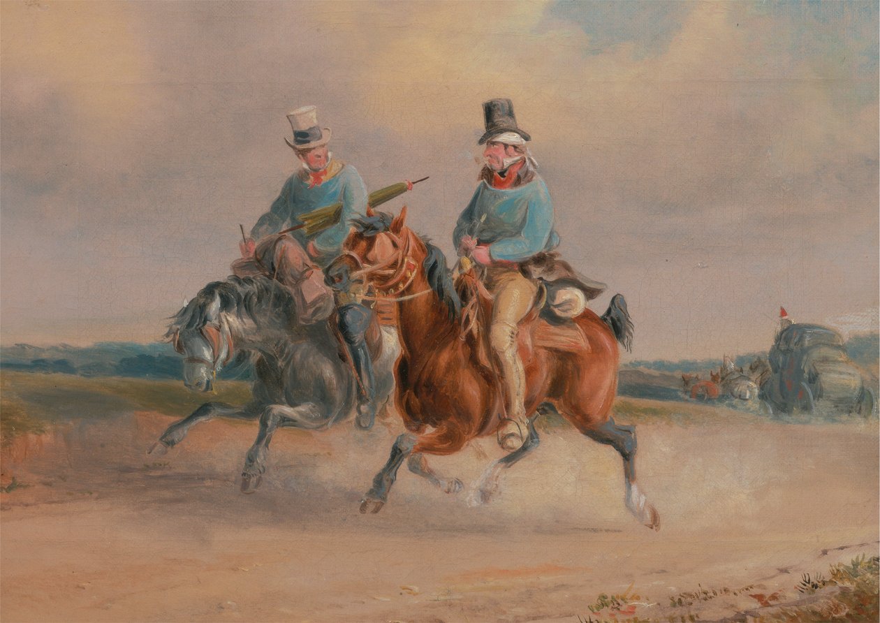 En scene på vejen i Frankrig af Charles Cooper Henderson